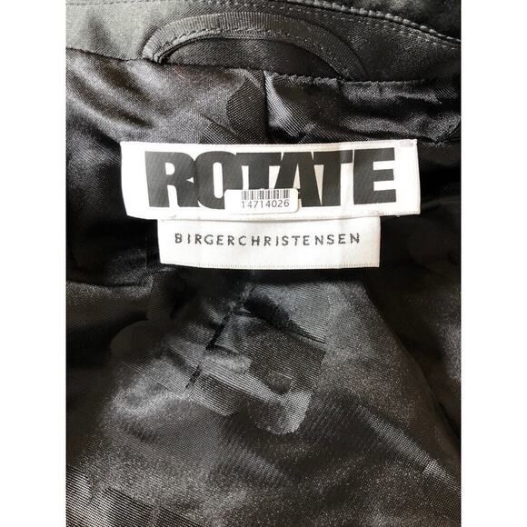 Rotate Birger Christensen Augustina Blazer Sequin Double Breasted Black Gray 6 - Picture 7 of 10